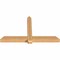Ekena Millwork Eugene Smooth Timber Gable Bracket, Western Red Cedar, 72"W x 42"H x 5 1/2"D x 5 1/2"F, 14/12 Pitch GBW072X42X0606EUG00SWR - alternate 4